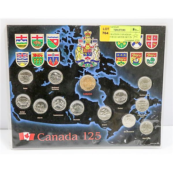 CONFEDERATION CANADIAN  COLLECTOR QUARTER SET IN