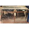Image 1 : LARGE ANTIQUE STEAMER TRUNK METAL