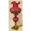 Image 2 : VINTAGE FENTON CRANBERRY CABBAGE ROSE GLASS