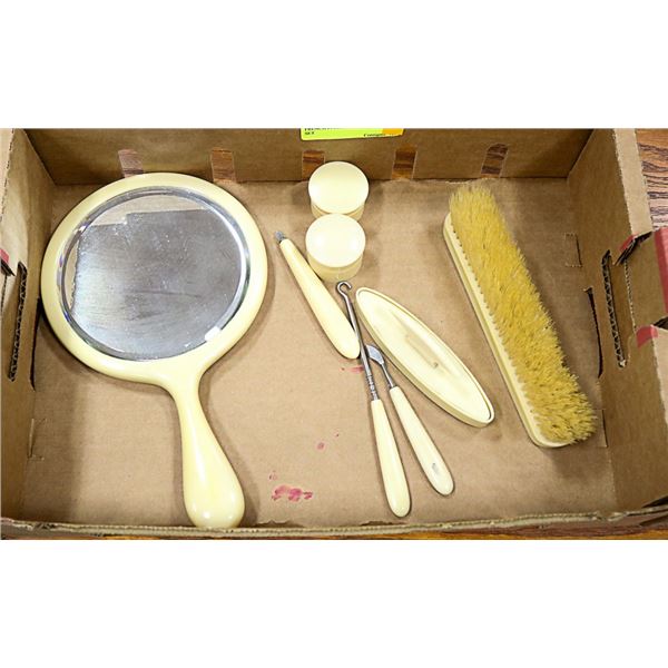 FRENCH IVORY DRESSER VANITY SET