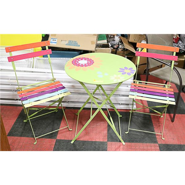 3PC METAL BISTRO PATIO SET