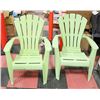 Image 1 : PAIR OF ADIRONDACK PATIO CHAIRS