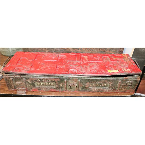 RED VINTAGE MILITARY CASE 1944 WWII