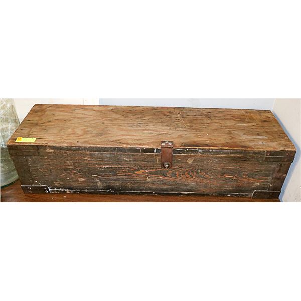 WOODEN AMMO BOX
