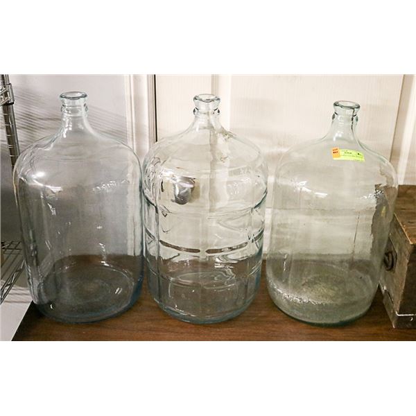 3 WINE MAKING ALCOHOL BOTTLES