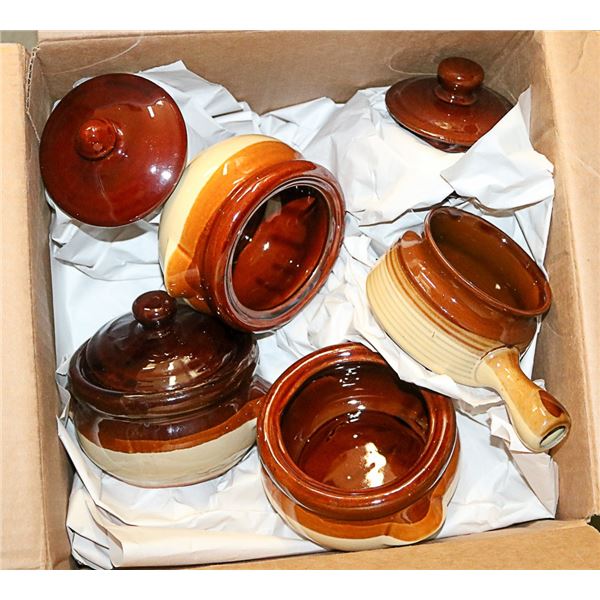 13 VINTAGE CERAMIC BOWLS AND FRENCH ONION BOWLS