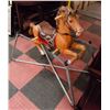Image 2 : ANTIQUE RIDING HORSE ON SPRINGS,MISSING 1 STIRRUP