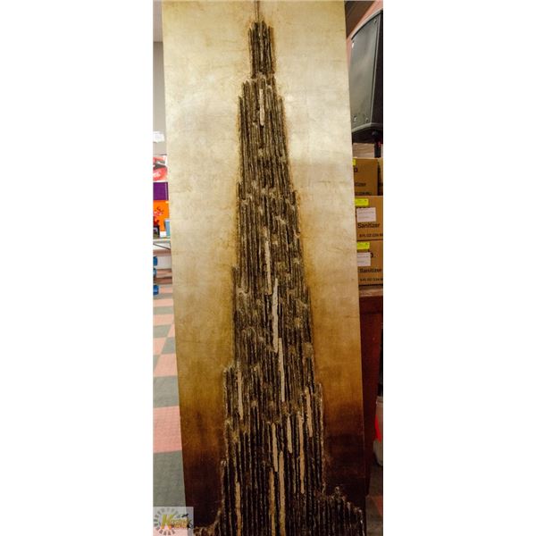LARGE DECORATIVE WALL  ART   71 X 22 INC