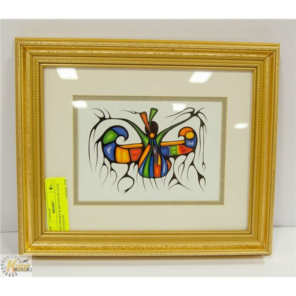 ART FRAMED & MATTED BY CECIL YOUNGFOX