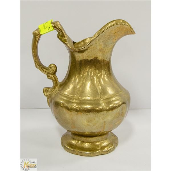 LARGE SOLID BRASS PITCHER