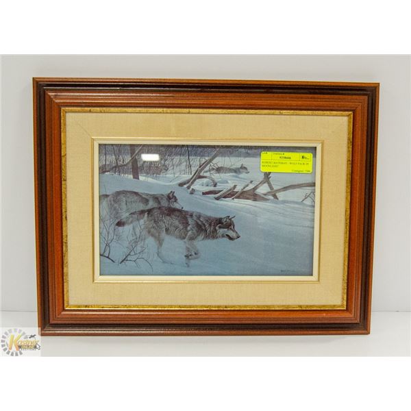 ROBERT BATEMAN - WOLF PACK IN MOONLIGHT