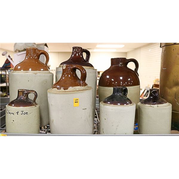 ANTIQUE LIQUOR JUG COLLECTION