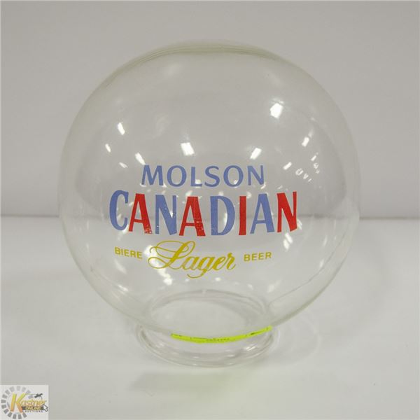 VINTAGE ORIGINAL MOLSON CANADIAN LAMP GLOBE