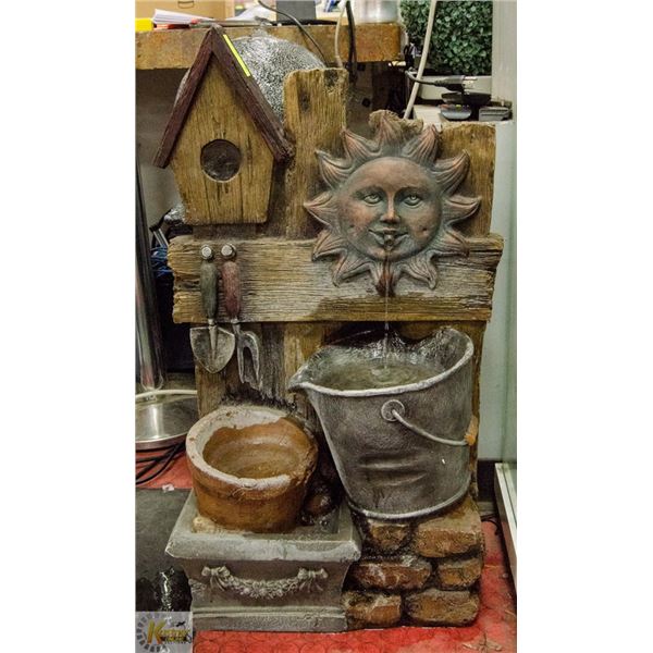 SUN/ GARDEN THEMED OUTDOOR WATER FOUNTAIN