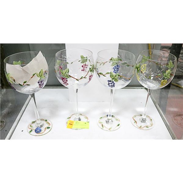 WINE GLASSES (HAND PAINTED)