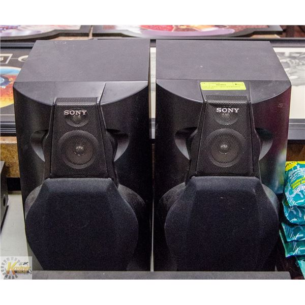 PAIR OF SONY 3 WAY BOOKSHELF SPEAKERS