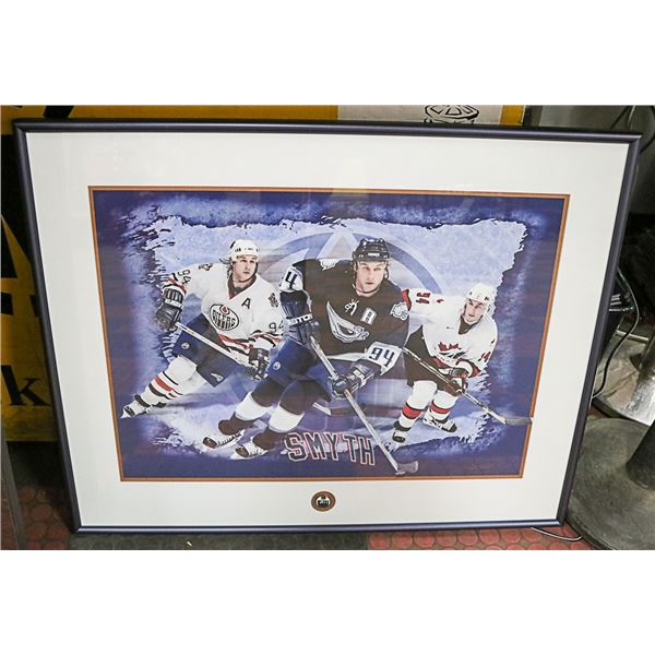 FRAMED RYAN SMYTH OILERS POSTER