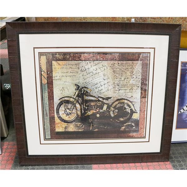 HARLEY DAVIDSON PHOTO FRAME 37 X 33