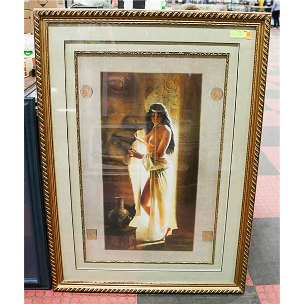 FRAMED MAHER MORCOS "EGYPTIAN GODDESS"