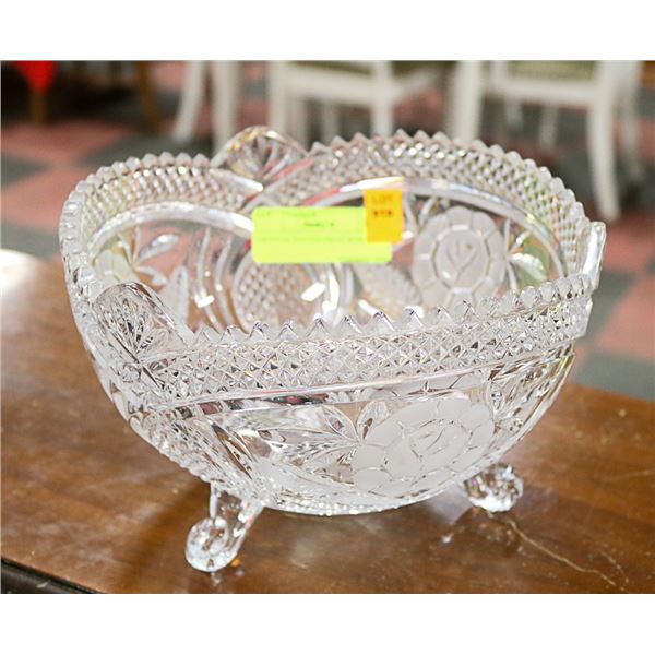 CRYSTAL FOOTED FRUIT BOWL