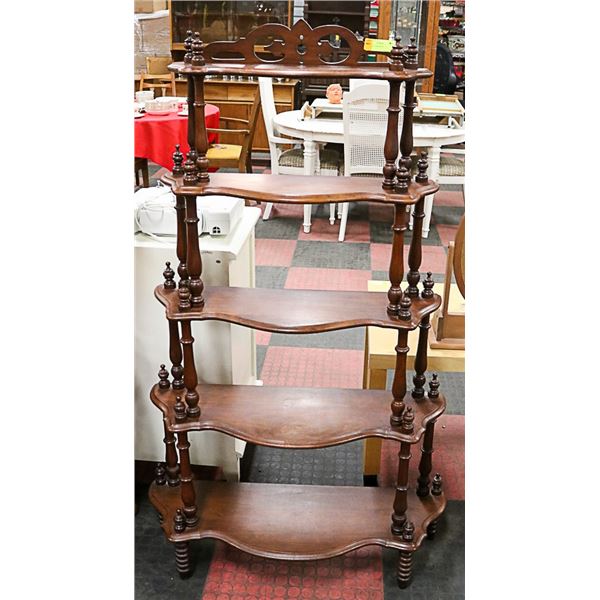 VINTAGE 5 TIER SHELF 58" HIGH