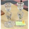 Image 1 : PINWHEEL CRYSTAL CANDLE HOLDERS