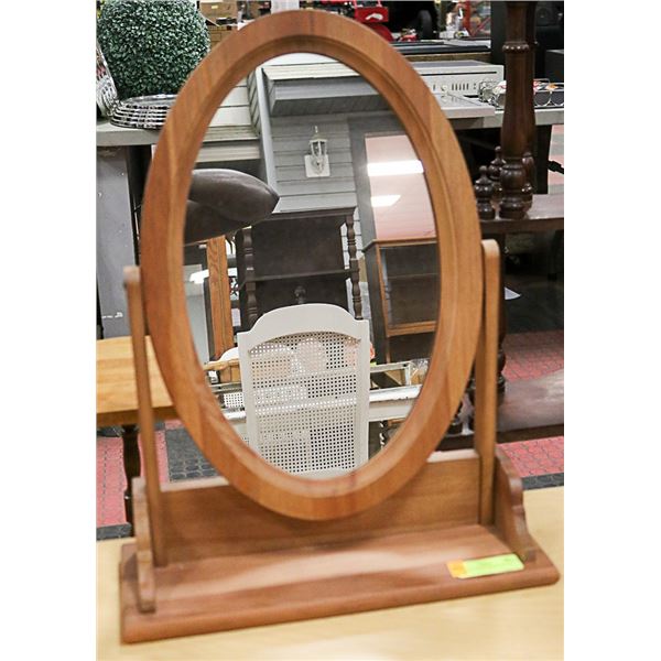DRESSER VANITY WOOD MIRROR
