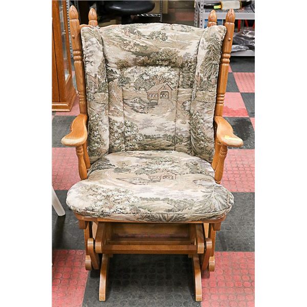 COVERED BRIDGE PATTERN GLIDER ROCKER