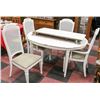 Image 1 : DINING TABLE, 2 LEAFS AND 4 CHAIRS
