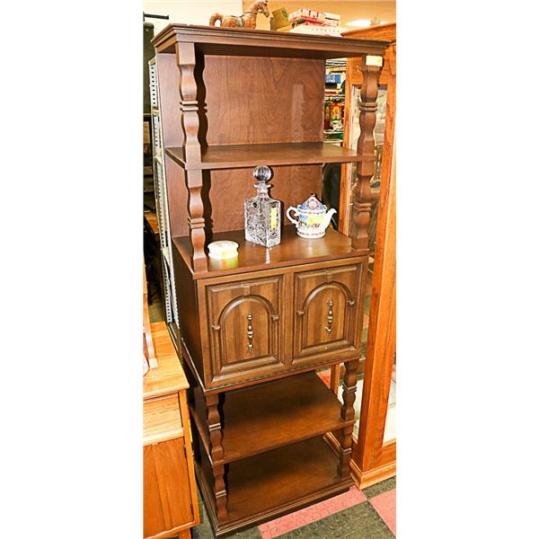 VINTAGE BAR SHELVING UNIT 71" TALL