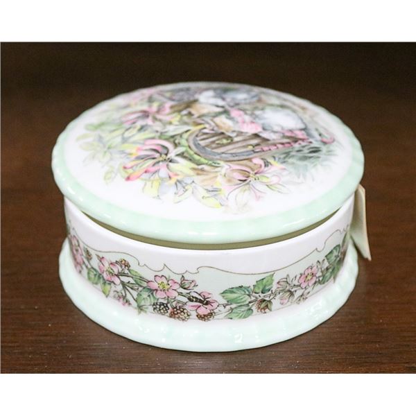 ROYAL DOULTON "SUMMER" TRINKET BOX, MADE IN