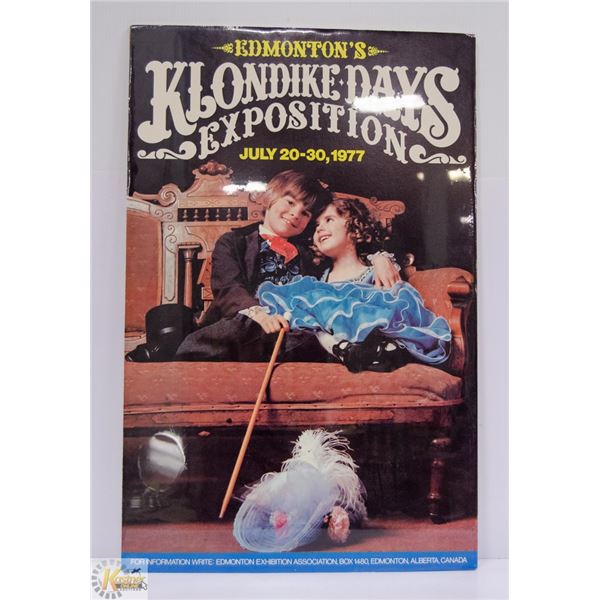 1977 EDMONTON KLONDIKE DAYS POSTER 36 X 21.5