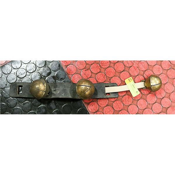 3 ANTIQUE HORSE SLEIGH BELLS