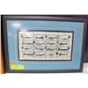 Image 1 : RCAF 75TH ANNIV BLOCK PLATE STAMPS FRAMED &