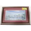 Image 1 : FRAMED WATERCOLOR OF SASKATOON BY VALERIE MUNCH