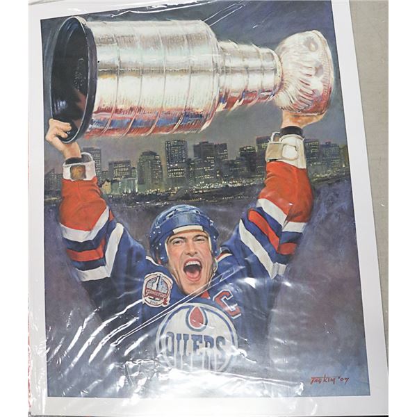 OILERS TAG KING # 07 (UNFRAMED PRINT) 25 X 20