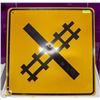 Image 1 : RAIL CROSSING TRAFFIC ROAD SIGN