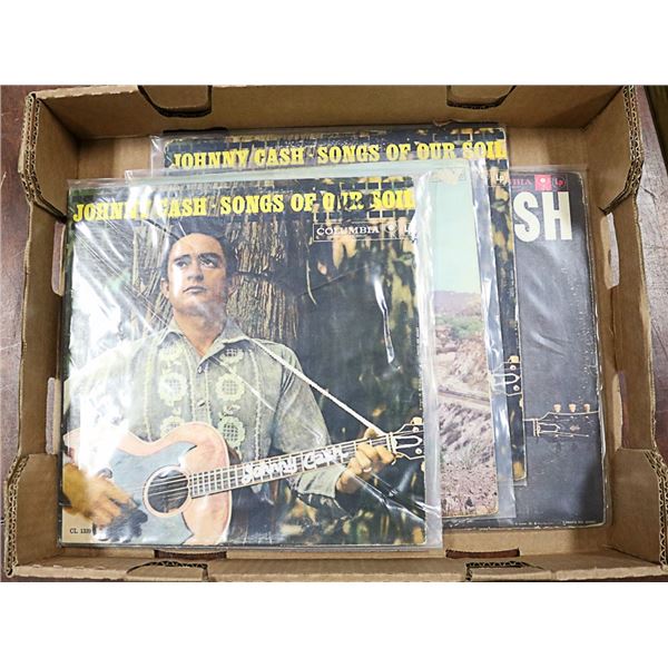 5 JOHHNY CASH ORIG COLUMBIA 6 EYE LABEL LPS