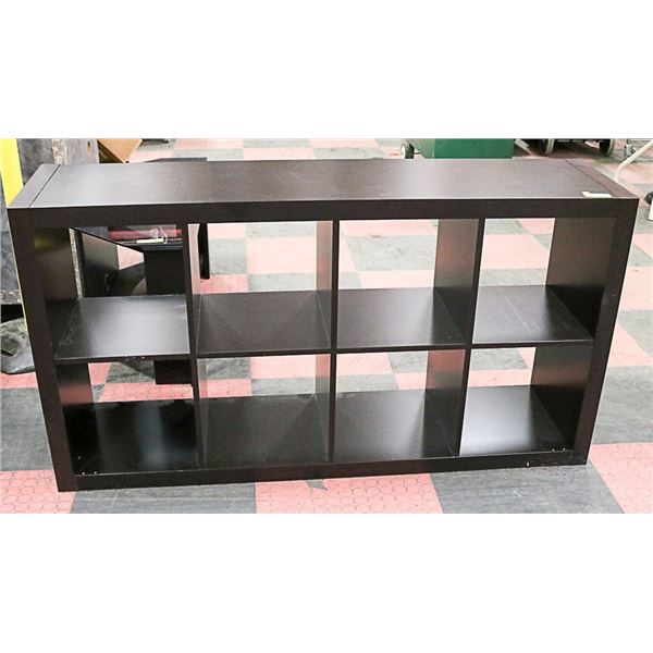 WOOD 8 SEGMENT STORAGE SHELF