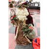 Image 1 : 2 1/2 FOOT TALL SANTA - RED