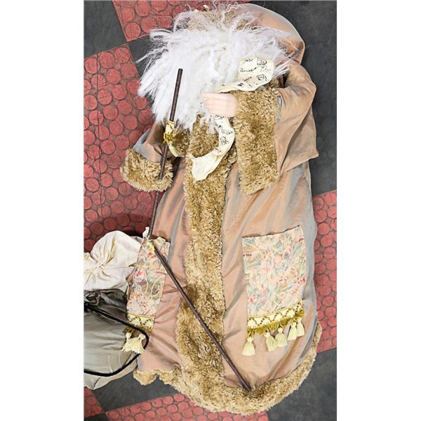 2 1/2 FOOT TALL SANTA - COPPER