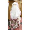 Image 1 : 2 1/2 FOOT TALL SANTA - PINK