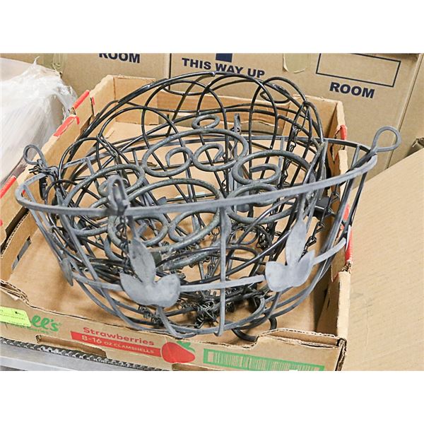 LOT OF OUTDOOR PLANT HANGERS