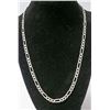 Image 1 : HEAVY .925 SOLID SILVER ITALIAN FIGARO LINK CHAIN