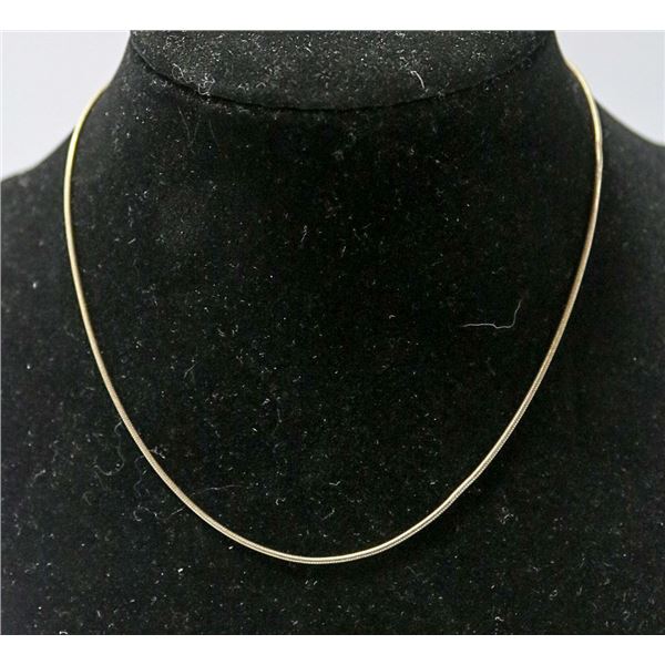 .925 SOLID SILVER ITALIAN SNAKE LINK CHAIN 14"