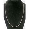 Image 1 : .925 SOLID SILVER ITALIAN TWISTED CHAIN LINK CHAIN