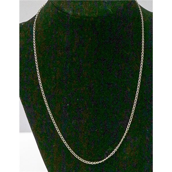 .925 SOLID STERLING SILVER OPEN LINK CHAIN 18"