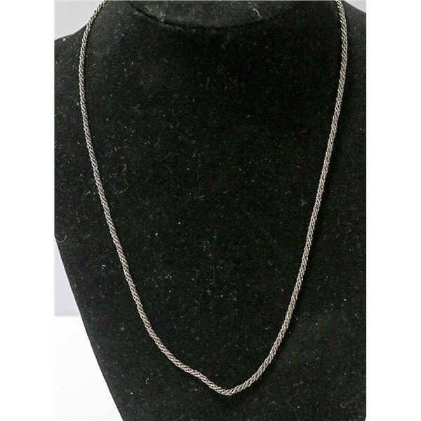 .925 SOLID SILVER ITALIAN SINGAPORE LINK CHAIN 18"