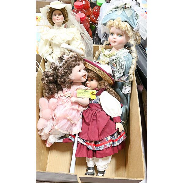 PORCELAIN DOLL COLLECTION 4 ALL TOGETHER