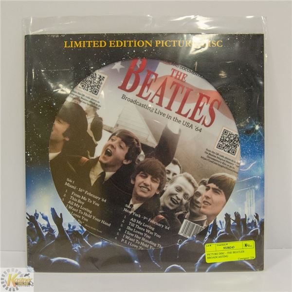 PICTURE DISC - THE BEATLES BROADCASTING